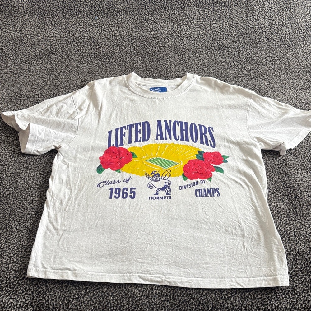 Lifted Anchors White Graphic Tee